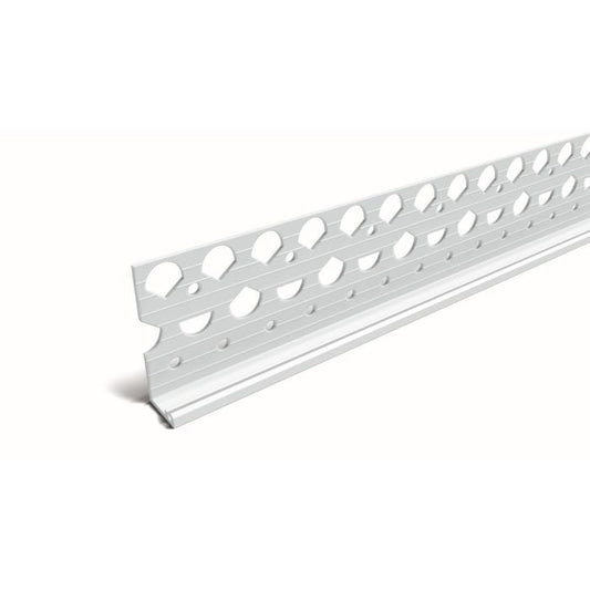 Plaster Stop Bead 3x27mm x 2.5m - PVCu