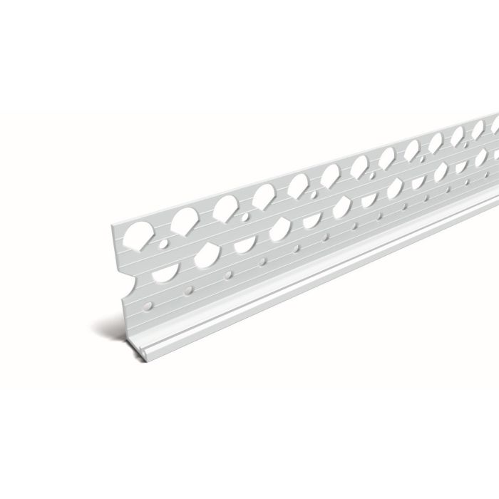 Plaster Stop Bead 3x27mm x 2.5m - PVCu