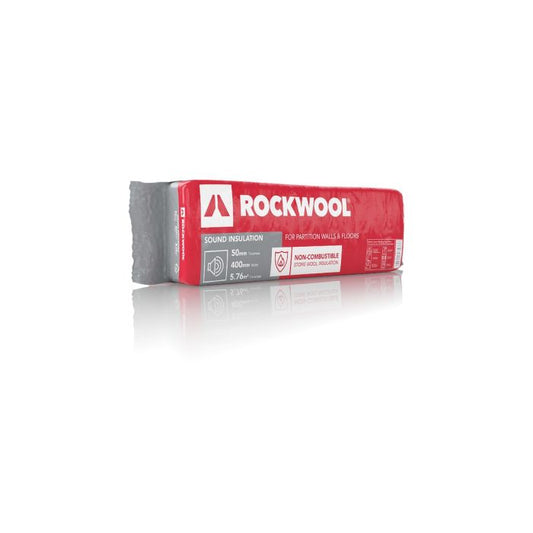 Rockwool Sound Insulation 1200 x 400 x 50mm (5.76m2) Pack of 12