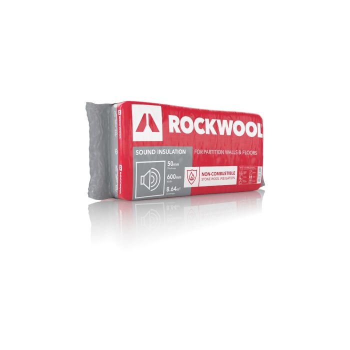 Rockwool Sound Insulation 1200 x 600 x 50mm (8.64m2) Pack of 12