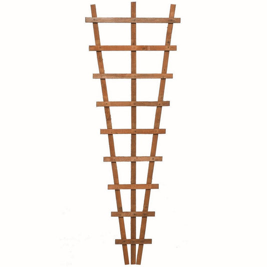 Rowlinson Fan Trellis 1830 x 670mm - Honey Brown (Pack of 3)