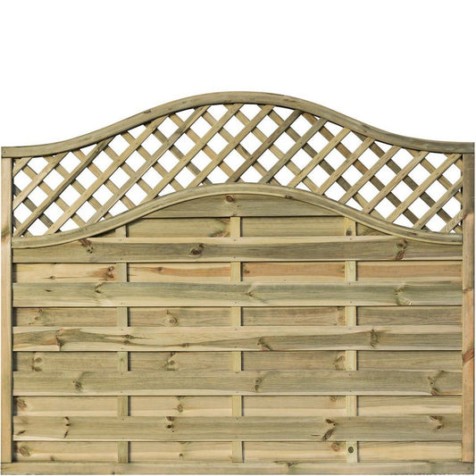 Rowlinson Grosvenor Screen 6ft x 5ft - Natural Timber Finish (Pack of 3)