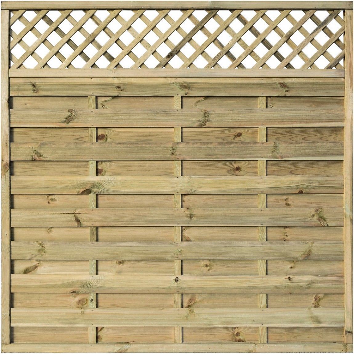 Rowlinson Halkin Screen 6ft x 6ft - Natural Timber Finish (Pack of 3)