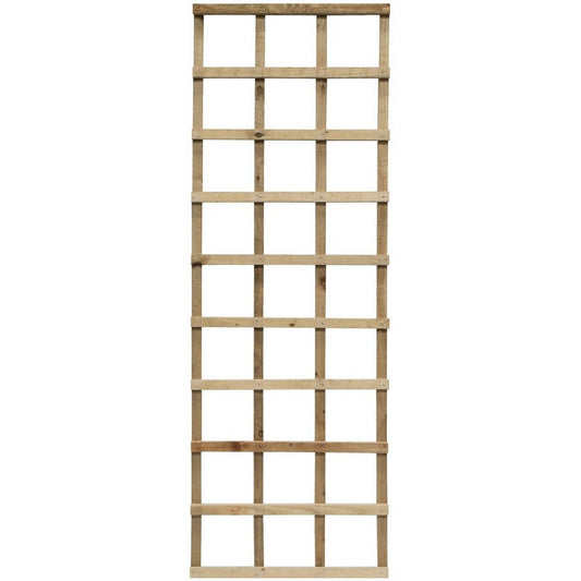 Rowlinson Heavy Duty Trellis 6ft x 2ft - Natural Timber Finish (Pack of 3)