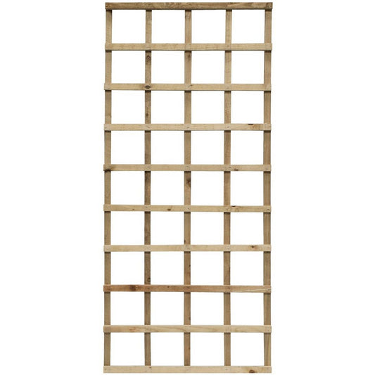 Rowlinson Heavy Duty Trellis 6ft x 3ft - Natural Timber Finish (Pack of 3)