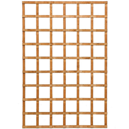 Rowlinson Heavy Duty Trellis 6ft x 4ft - Honey Brown (Pack of 3)