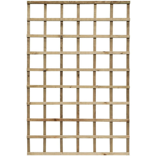 Rowlinson Heavy Duty Trellis 6ft x 4ft - Natural Timber Finish (Pack of 3)