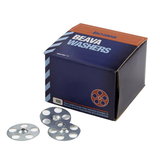 STS Stainless Steel CSK Washers for Insulation Boards 35mm (Pack of 100)