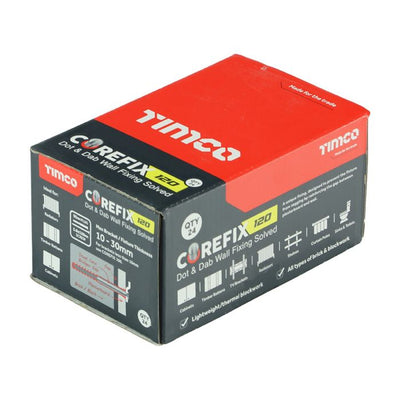 TIMco Corefix Plus Plasterboard Fixing Anchors 5.0 x 120mm - Box of 24
