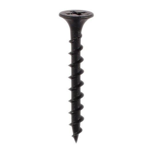 TIMco Drywall Screw Coarse Thread 3.5mm x 38mm - Black Phos (Box of 1000)
