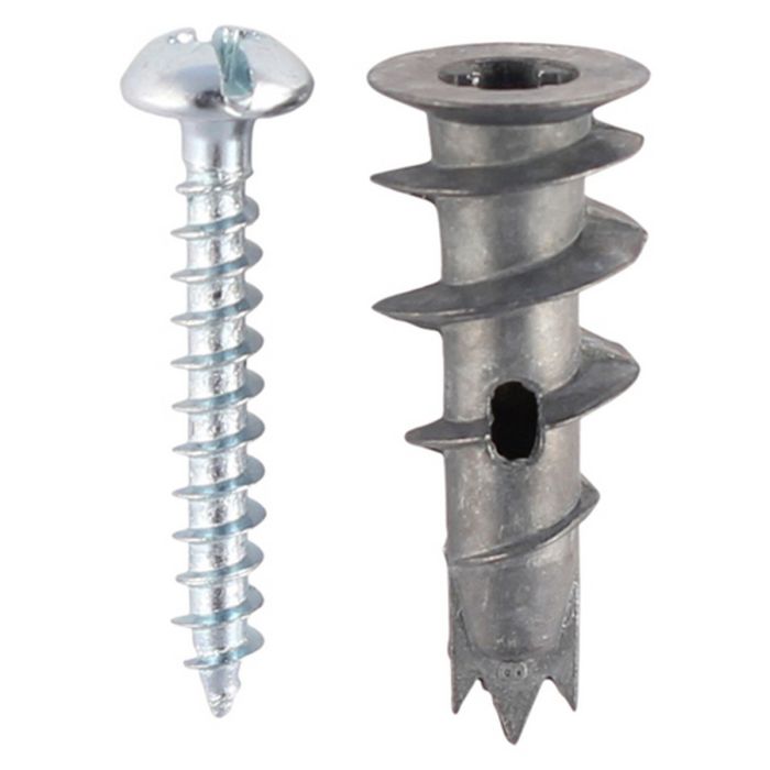 TIMco Metal Speed Plug with Screw Plasterboard Fixing 31.5mm (Pack of 5)