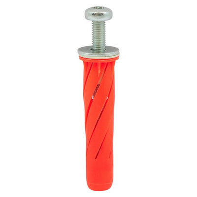 TIMco Multi-Fix Stella Fixing M5 x 55 Red (Pack of 4)