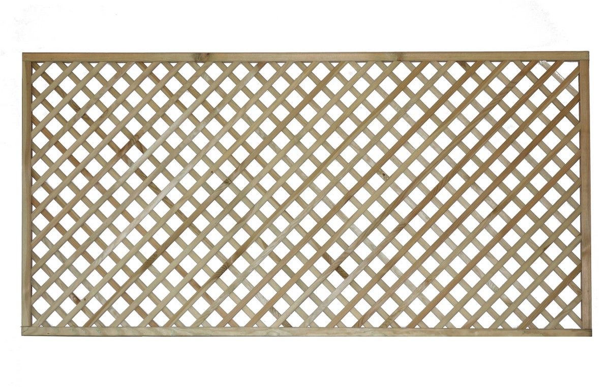 Tafs Pressure Treated Diamond Trellis 6ft (1828 x 900mm)