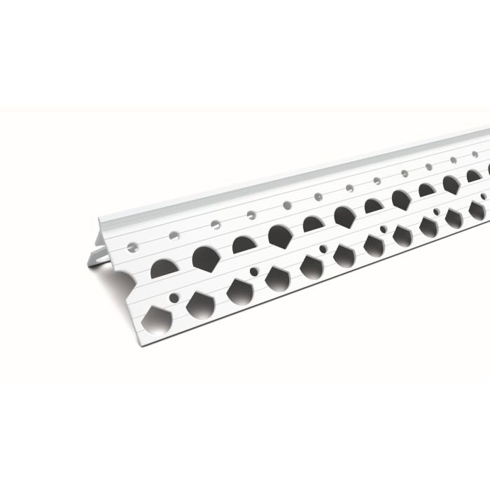 Thin Coat Angle Bead 3x24mm x 2.5m White PVCu
