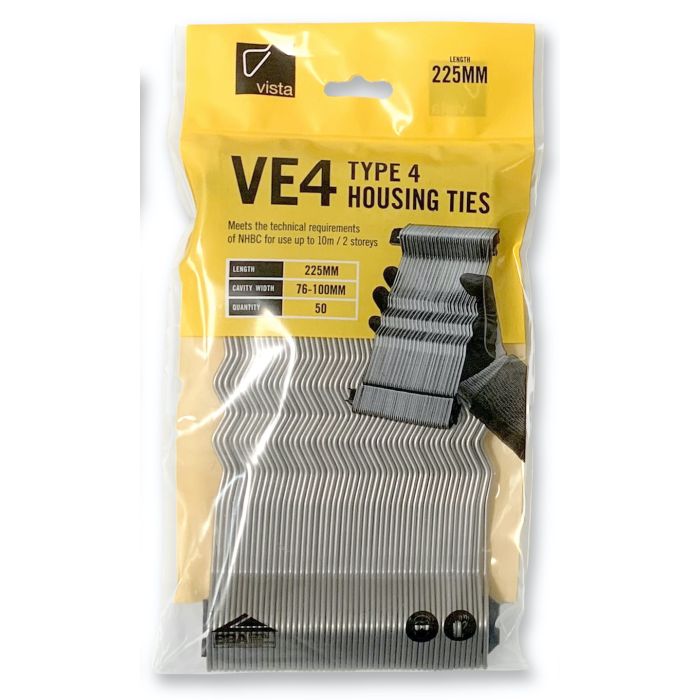Vista Type 4 Housing Ties 225mm - Stainless Steel (Bag of 50)