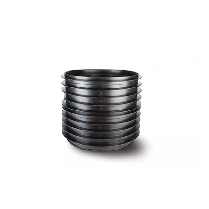 Polypipe Two Riser (for Deep Inspection Chamber Base) 430mm effective height - Black - ICDR2