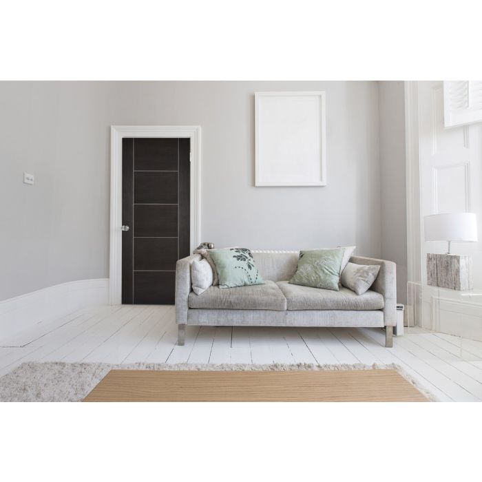 LPD Vancouver Internal Fire Door 1981 x 762mm Pre-Finished Dark Grey Laminate