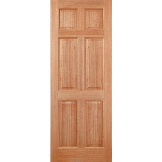 LPD Colonial 6P Dowelled External Door 1981 x 762mm Unfinished Hardwood