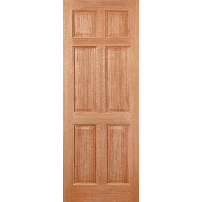 LPD Colonial 6P Dowelled External Door 1981 x 762mm Unfinished Hardwood