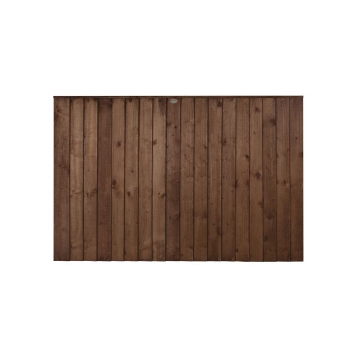 Forest Pressure Treated Closeboard Fence Panel 6ft x 4ft (1.83m x 1.22m) Brown - Pack of 4
