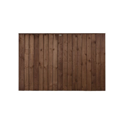 Forest Pressure Treated Closeboard Fence Panel 6ft x 4ft (1.83m x 1.22m) Brown - Pack of 4