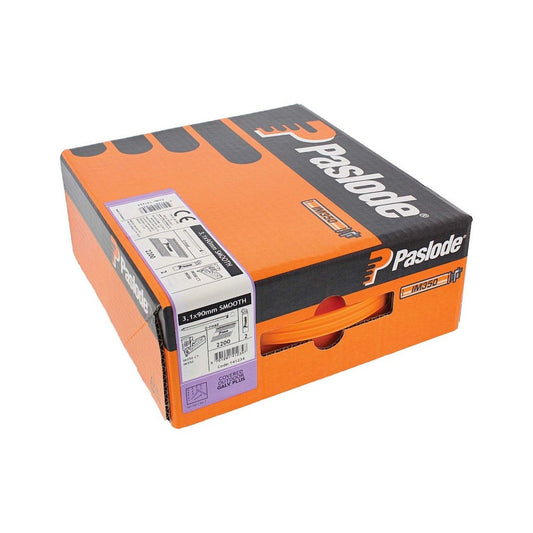 Paslode Impulse Nail & Fuel Pack ST 350/350+ 90 x 3.1mm - Galv Plus - (Pack of 2200)