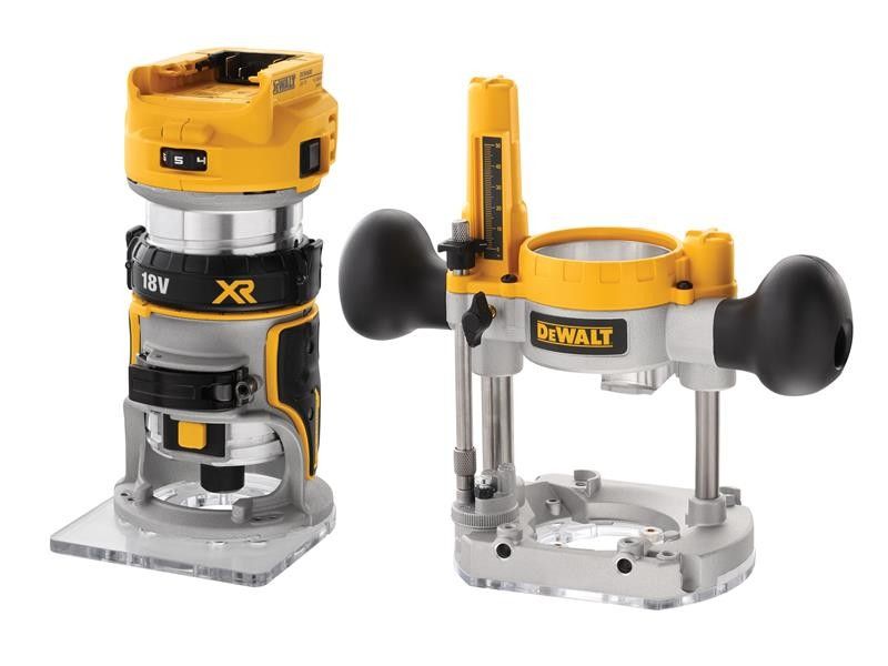 DeWalt DCW604NT-XJ 18v XR 1/4in Twin Base Router (Body Only)