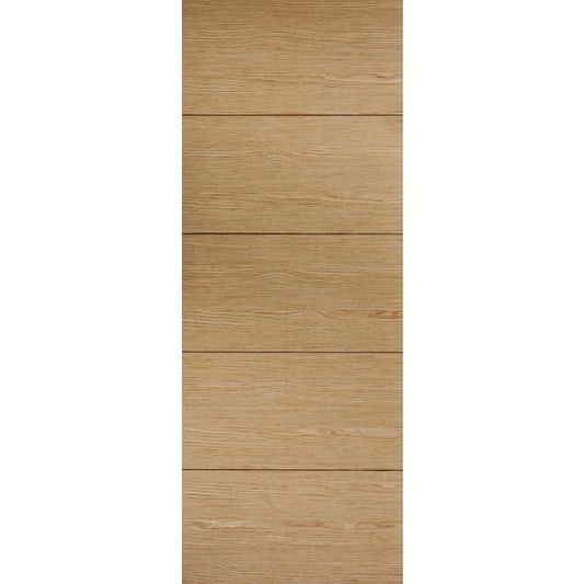 Lille Solid Core Internal Door - Prefinished - 1981 x 838mm Oak OLILLE33