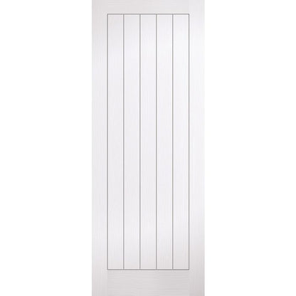 LPD Textured Vertical 5P Internal Fire Door 1981 x 686mm Primed White Composite