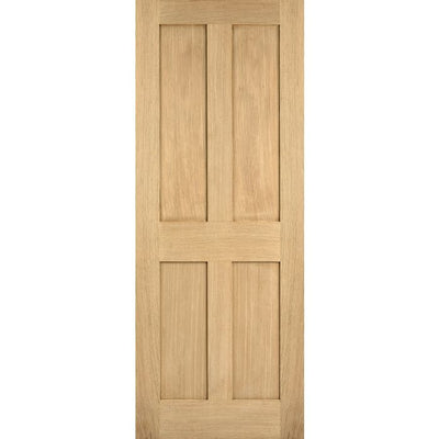 LPD London 4P Internal Fire Door 1981 x 686mm Unfinished Oak