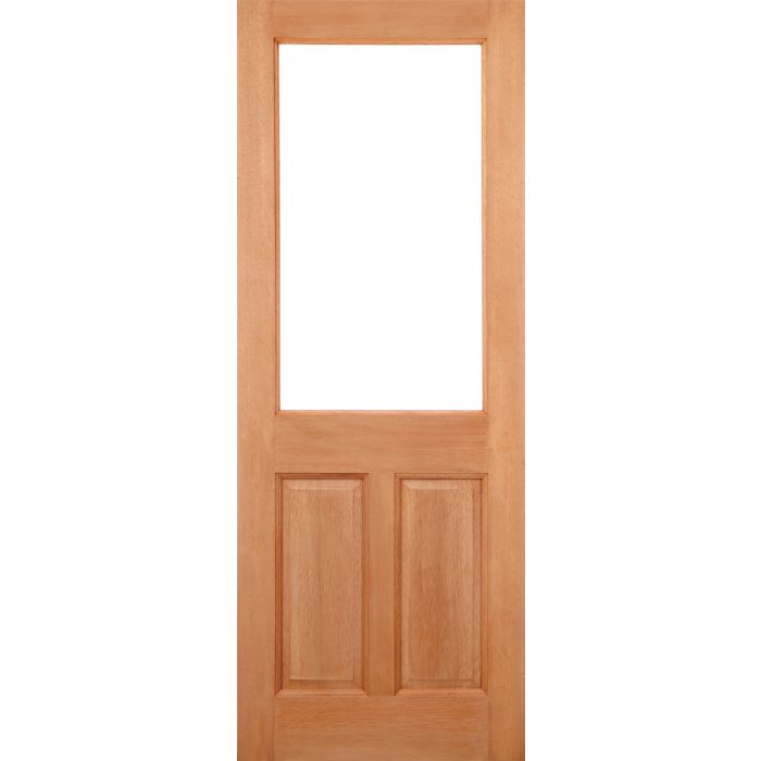 LPD 2XG 2P 1L Unglazed M&T External Door 1981 x 838mm Unfinished Hardwood