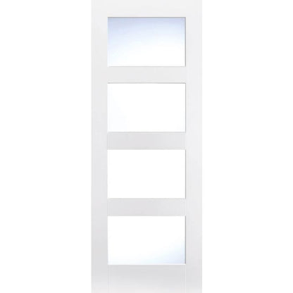 LPD Shaker 4L Glazed Internal Door 1981 x 762mm Primed White