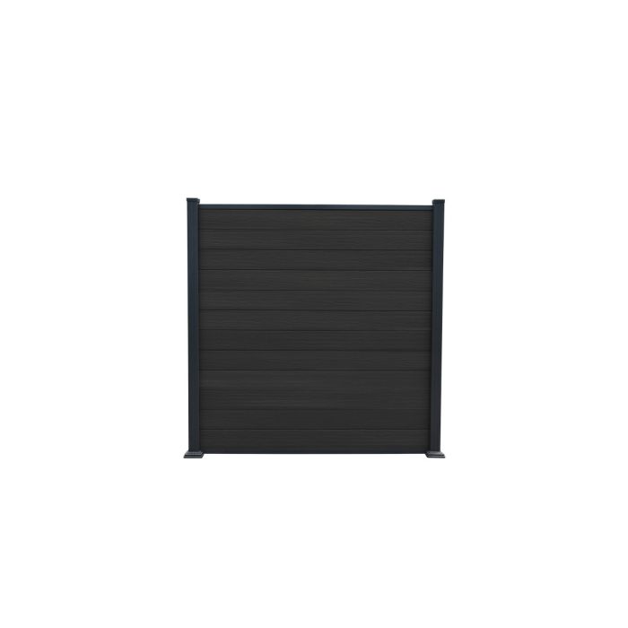 Piranha Bolt Down Composite Fence Kit 6ft - Black Carbon