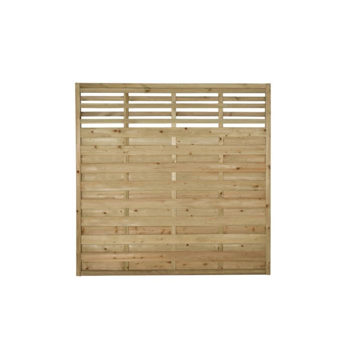 Forest Decorative Kyoto Fence Panel 1.8m x 1.8m Treated Timber (Pack of 3)