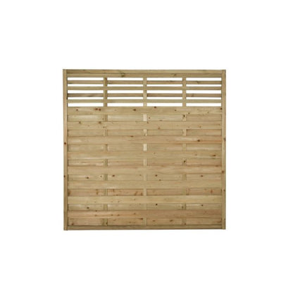 Forest Decorative Kyoto Fence Panel 1.8m x 1.8m Treated Timber (Pack of 3)