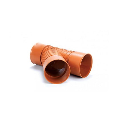 PolySewer Equal Junction - 150mm x 45deg - Terracotta - PS605 (Inc Seal)