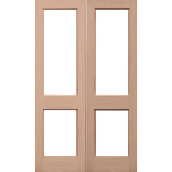 LPD 2XGG 2L Unglazed External Door Pairs 1981 x 1168mm Unfinished Hemlock