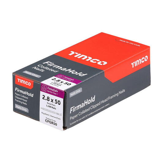 FirmaHold Ring Shank Firmagalv Nails 2.8 x 50mm (Box of 1100)