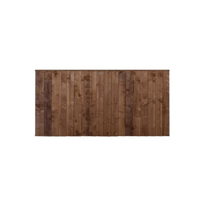 Forest Pressure Treated Closeboard Fence Panel 6ft x 3ft (1.83m x 0.92m) Brown - Pack of 3