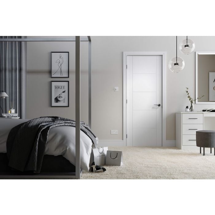 Vancouver Solid Core Internal Fire Door - Primed - 1981 x 686mm White WFVANFC27