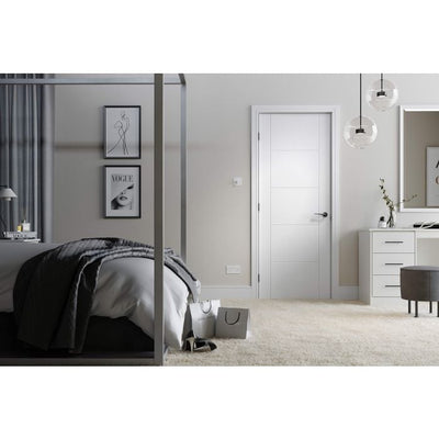 Vancouver Solid Core Internal Fire Door - Primed - 1981 x 686mm White WFVANFC27