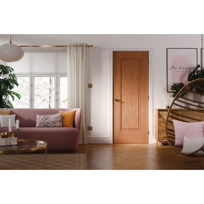 LPD Eindhoven 1P Internal Door 1981 x 762mm Pre-Finished Oak