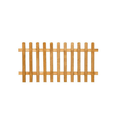 Forest Pale Picket Fence Panel 6ft x 3ft (1.83m x 0.9m) Treated Golden Brown (Pack of 3)