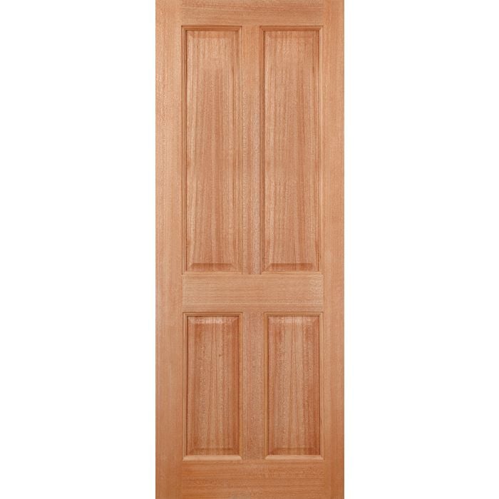 LPD Colonial 4P M&T External Door 1981 x 762mm Unfinished Hardwood