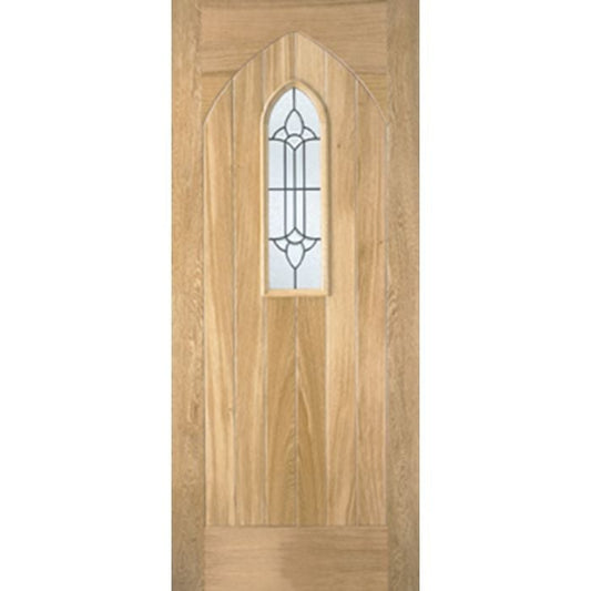 Westminster Oak External Door - IL RM1S Lead DG 2032 x 813mm OWESTG32