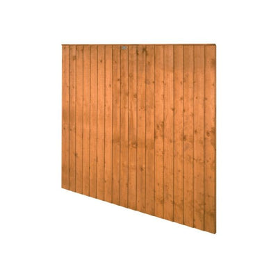 Forest Closeboard Fence Panel 6ft x 5ft 6in (1.83m x 1.7m) - Pack of 3
