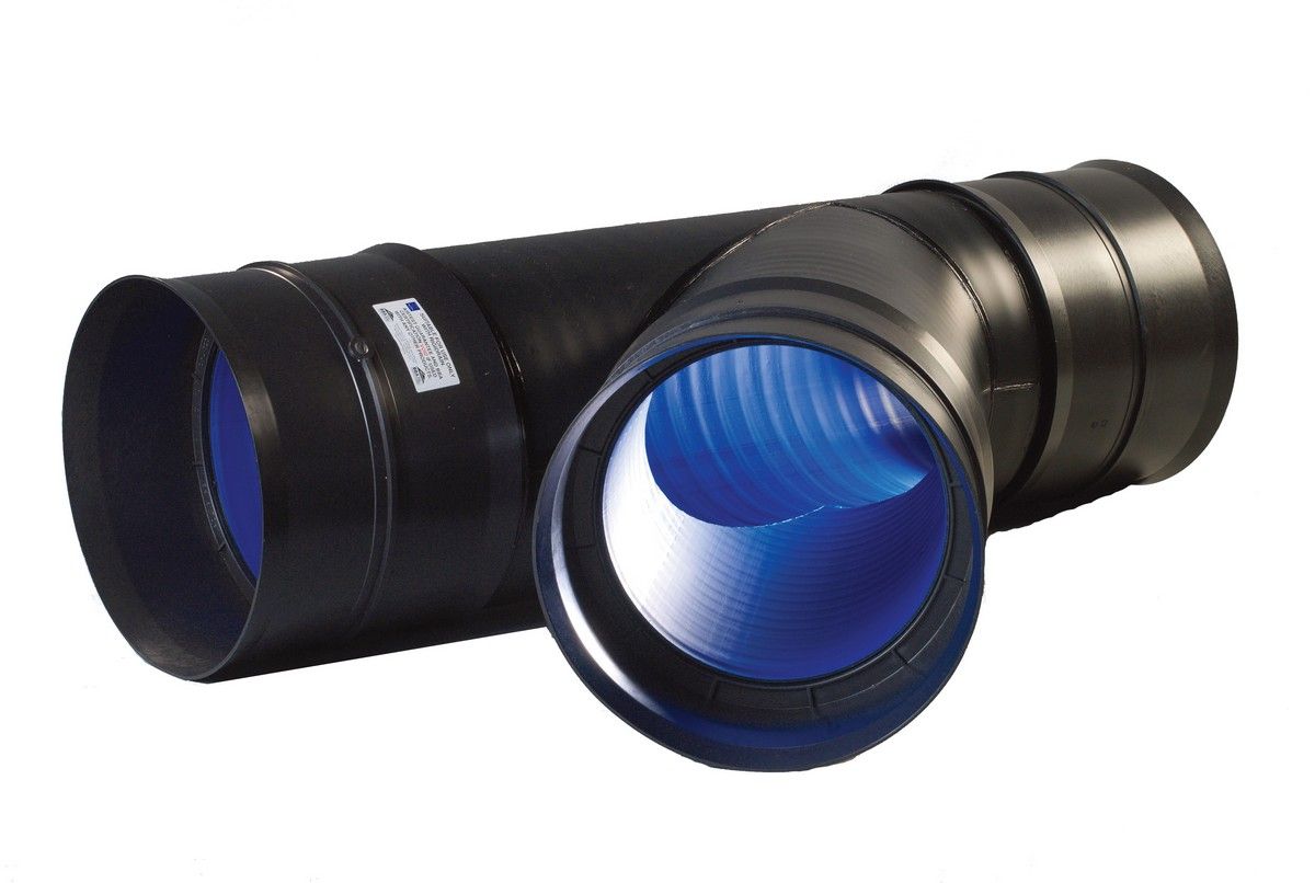 Twinwall Socketed Junction - 300mm x 150mm 45deg