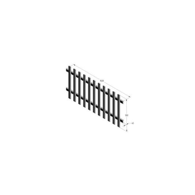 Forest Ultima Pale Picket Fence Panel 6ft x 3ft (1.83m x 0.9m) Treated Timber (Pack of 3)
