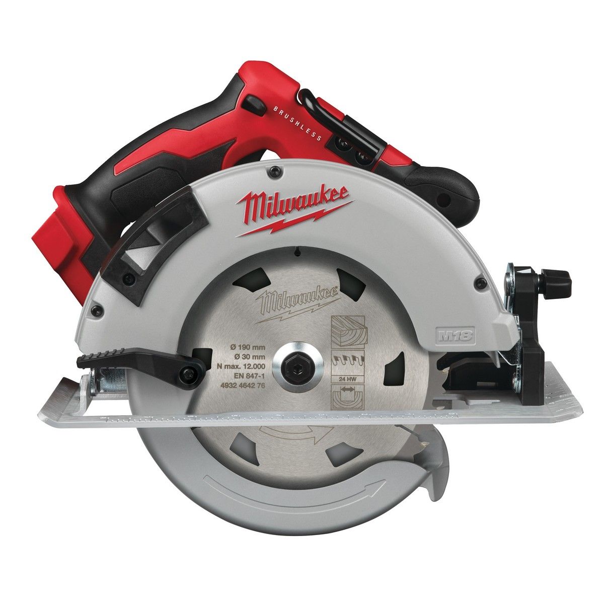 Milwaukee M18 Brushless Circular Saw for Wood & Plastics 66mm
