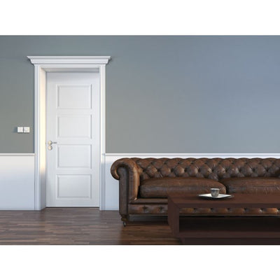 Contemporary Solid Core Internal Door - Primed - 4P 1981 x 686mm White WFCON4P27